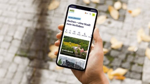 The new website of the aachen tourist service eV was implemented using a mobile-first approach.