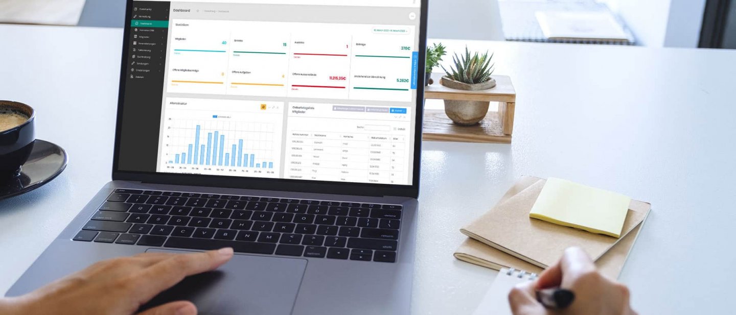 Von einem CRM, über kaufmännische Prozesse wie die Beitragsabrechnung bis zu Statistiken und Auswertungen: Mit GRÜN ClubHero Admin haben Vereine eine komplette Mitgliederverwaltung.