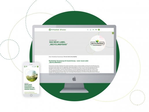 Soft relaunch of the "Green Dot" website by digital agency giftGRÜN