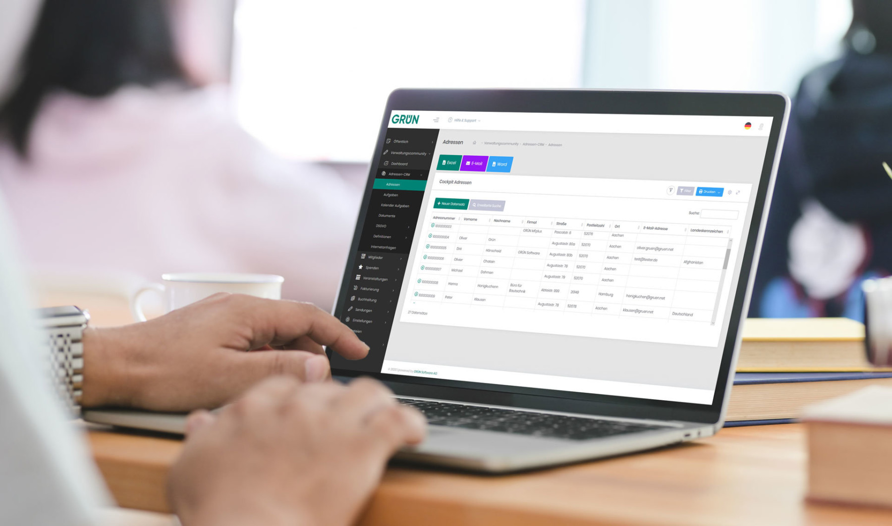 online membership management GRÜN eVEWA.