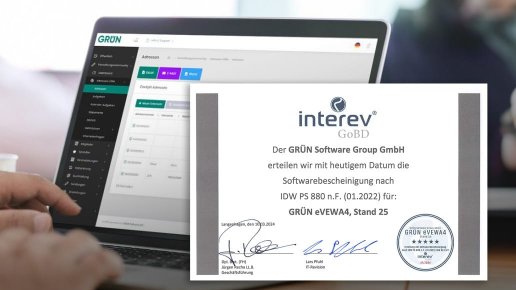 IDW PS 880 certification for GRÜN eVEWA4