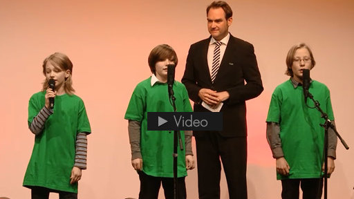 Flashmob beim Fundraising Kongress 2015: GRÜN dankt allen Fundraisern