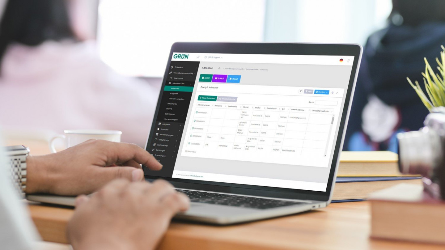 GRÜN eVEWA4 ist die neue Online-Branchensoftware für Non-Profit-Organisationen und Bildungsanbieter.