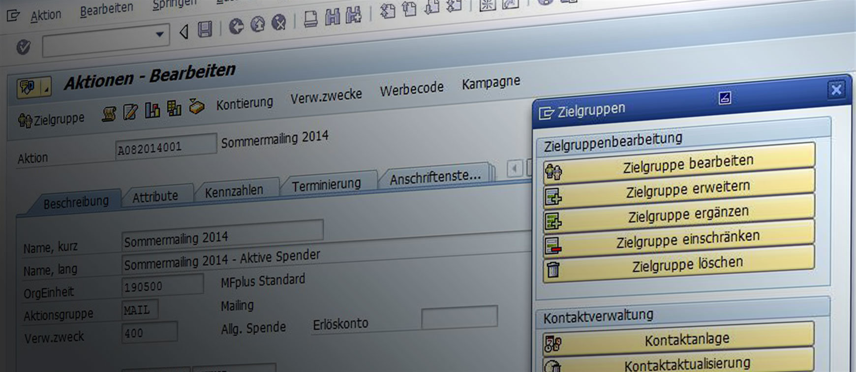 Mitglieder- und Spendenverwaltung eng mit der ERP verknüpfen Mitglieder- und Spendenverwaltung eng mit der ERP verknüpfen