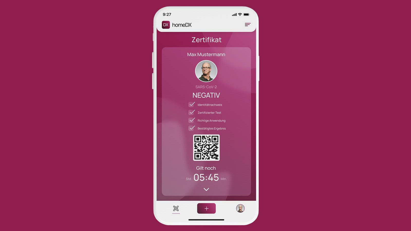 Die Telemedizin-Anwendung homeDX stellt digitale Zertifikate über COVID-19-Selbsttests aus