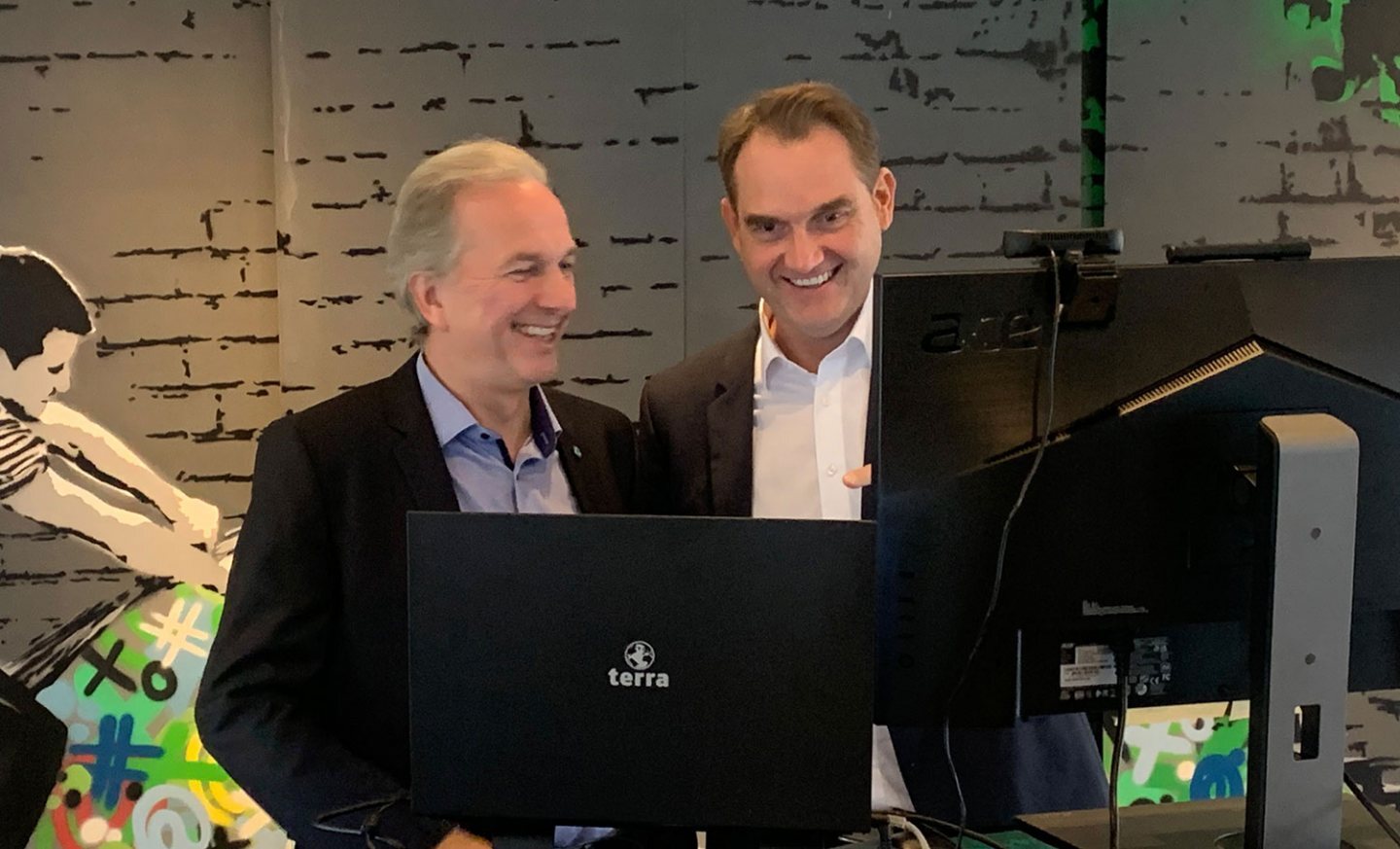 Dirk Hönscheid und Dr. Oliver Grün bei den GRÜN Innovations! 2021