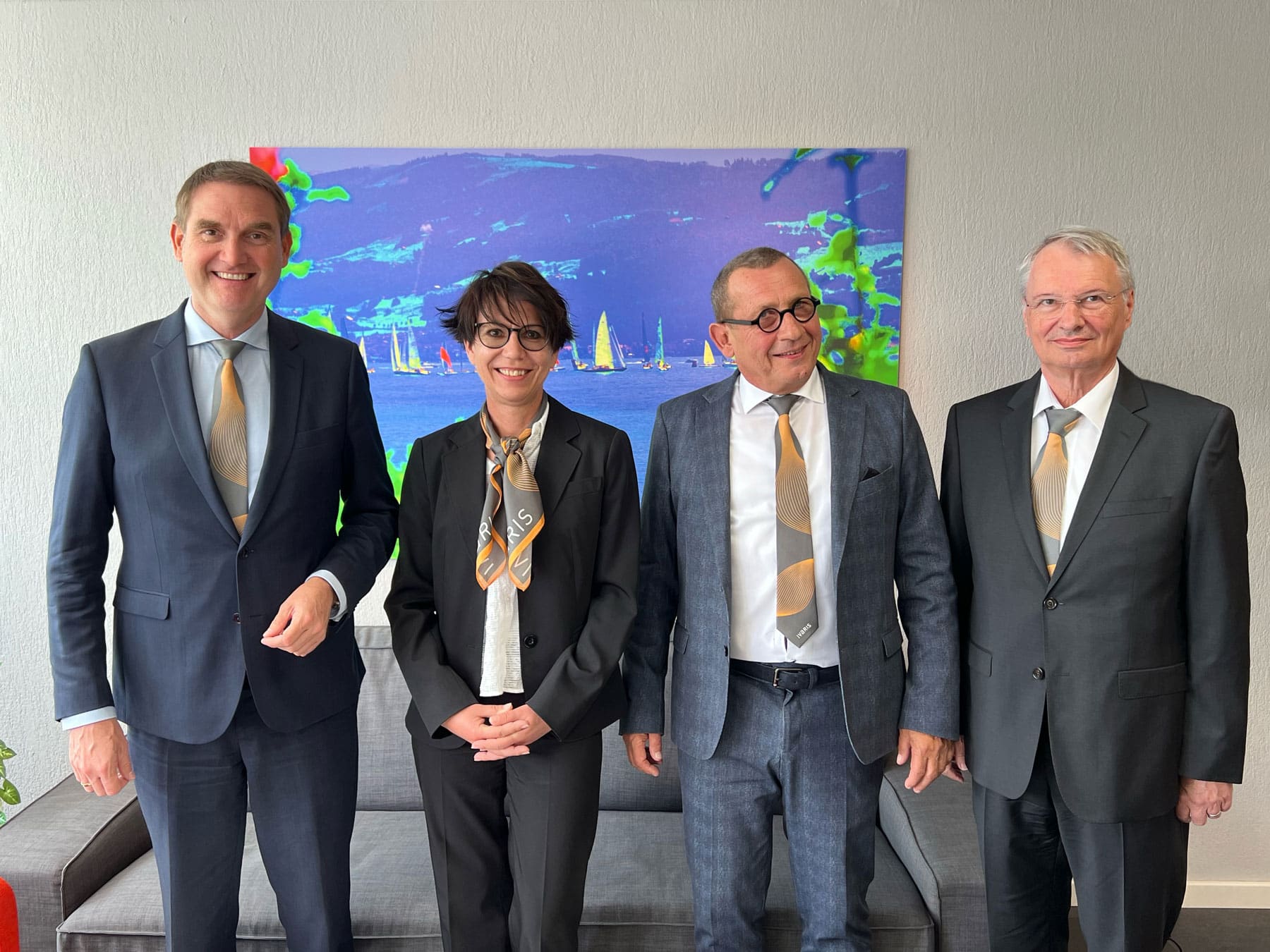 Together for a strong future of Ivaris (from left to right): Dr. Oliver Grün, Heike Hochstrasser, Jean-Pierre Kousz and Alexander Kutsch.