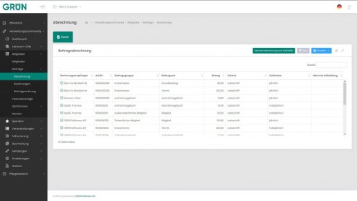 Kaufmännische Funktionen in GRÜN eVEWA4