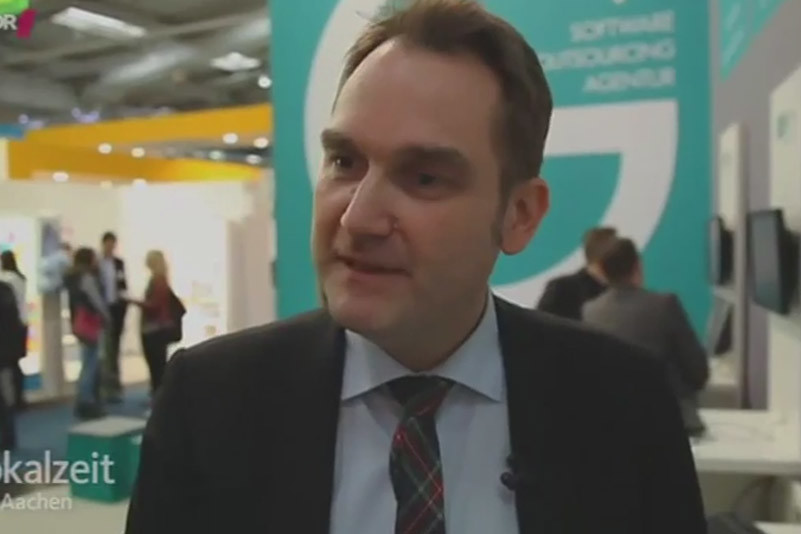 Lokalzeit Aachen: Ein Bericht über Aachener Firmen auf der CeBIT 2015 in Hannover