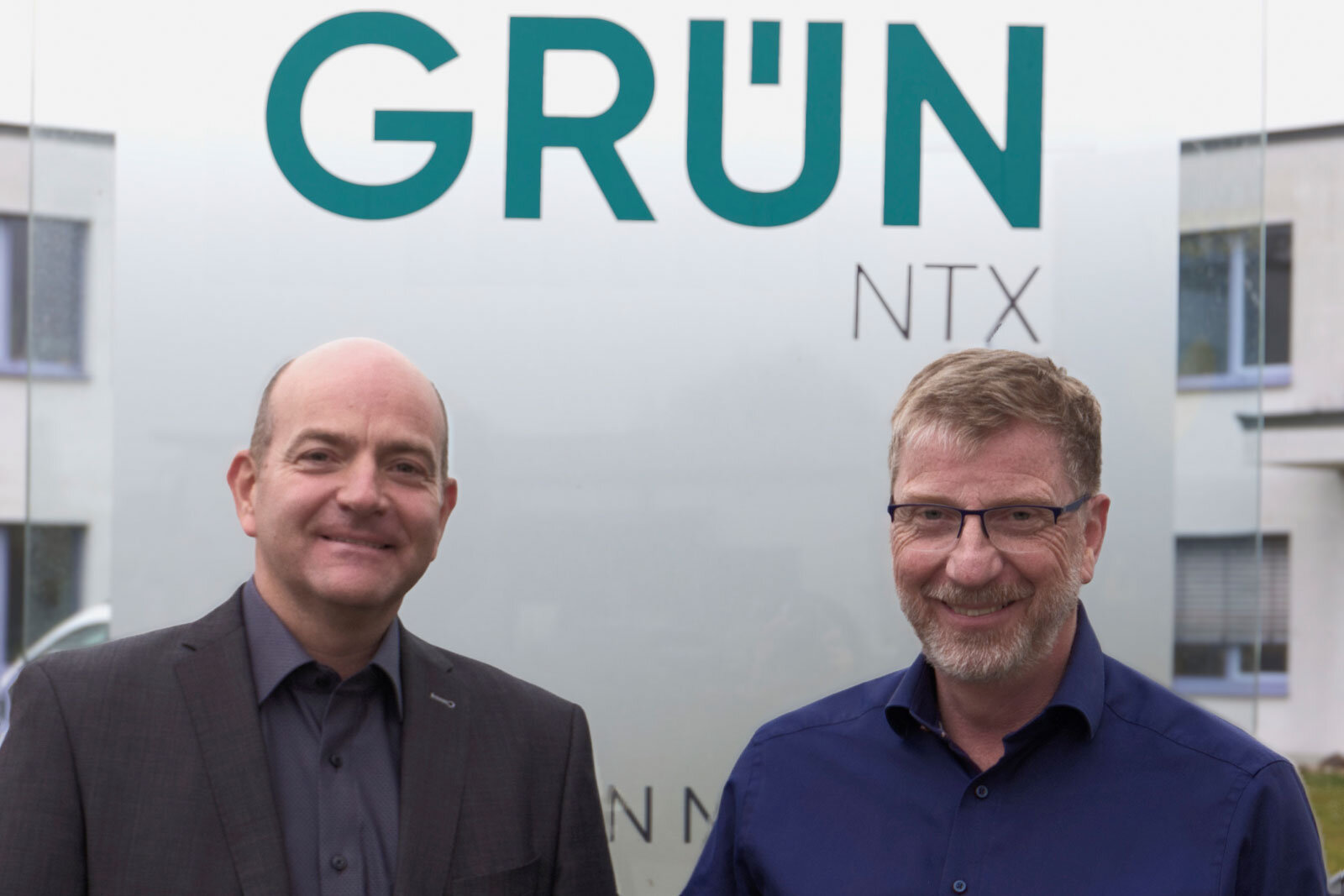 The management of GRÜN NTX GmbH: Matthias Meier (left) and the CEO Rainer Heckmann.