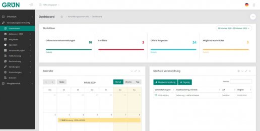 Online Seminarauswertung in GRÜN eVEWA4