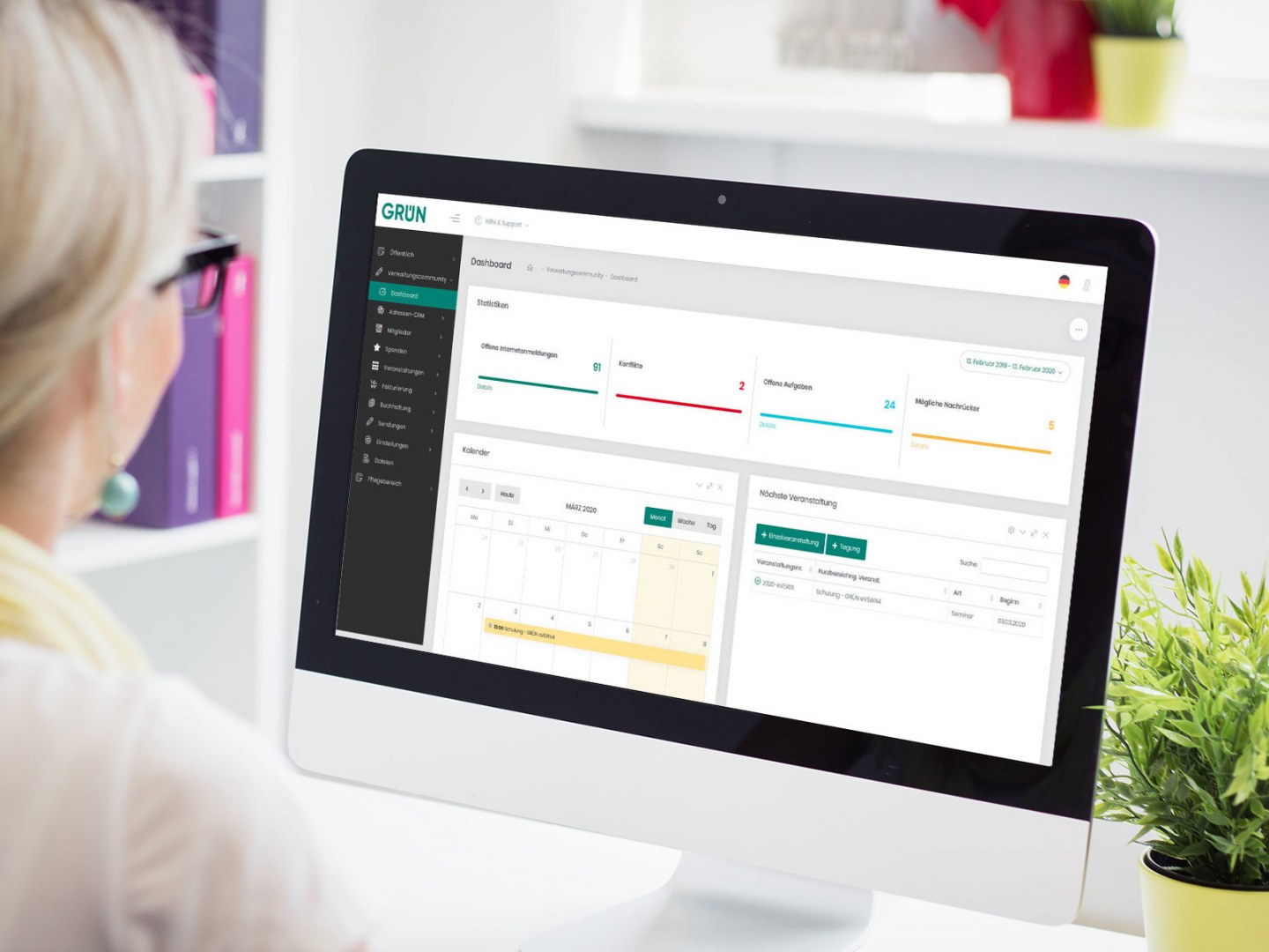 Online Seminarveraltung GRÜN eVEWA4