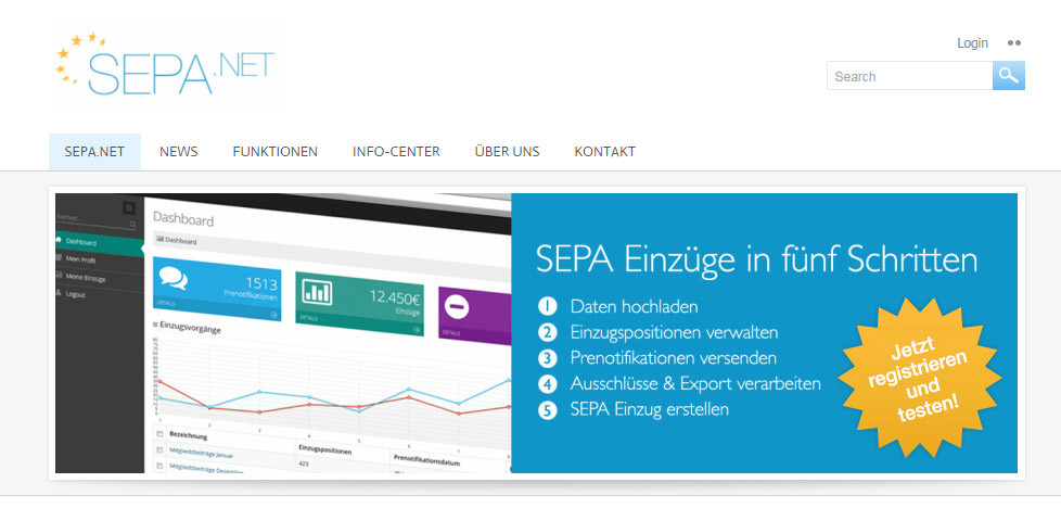 SEPA.NET bietet SEPA für Alle aus der Cloud SEPA.NET bietet SEPA für Alle aus der Cloud