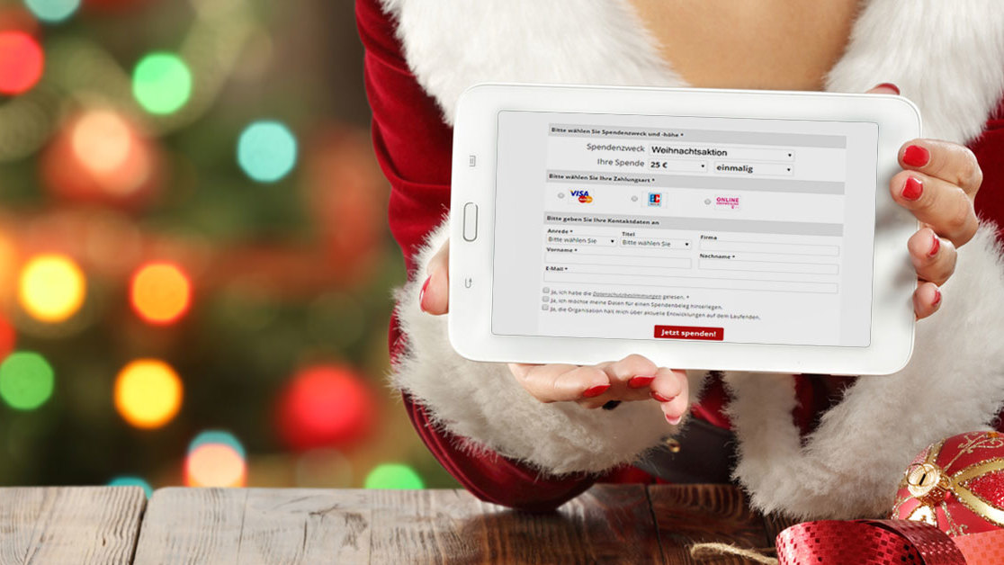 Weihnachtsangebot: Keine Einrichtungsgebühr für Online-Fundraising-Pakete