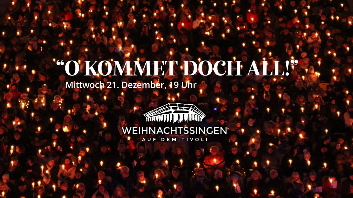 Das Weihnachtssingen auf dem Aachener Tivoli findet am Mittwoch, den 21. Dezember 2022 statt.
