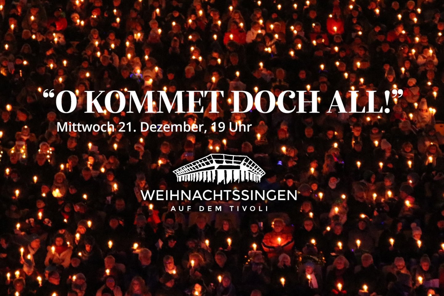 Das Weihnachtssingen auf dem Aachener Tivoli findet am Mittwoch, den 21. Dezember 2022 statt.