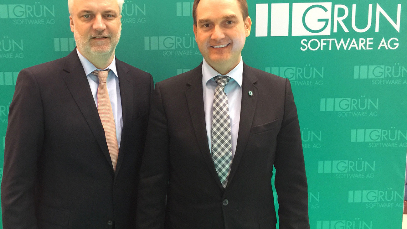 NRW Wirtschaftsminister Garrelt Duin (links) und Dr. Oliver Grün.